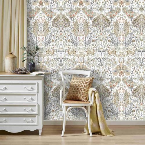 Victorian Botanical Peel and Stick Wallpaper