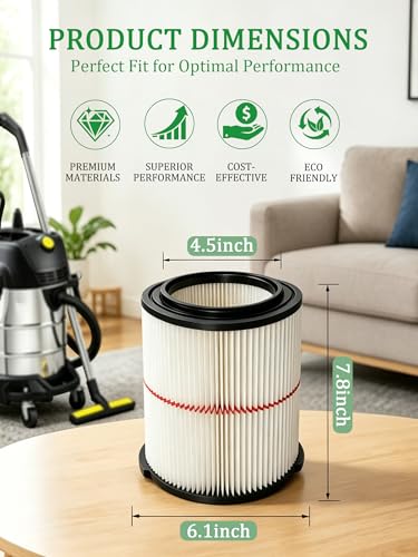 Vacuum Filter Compatible with Craftsman 38754