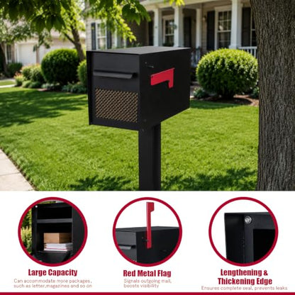 Large Mailboxes for Outside Post Mount Mailbox