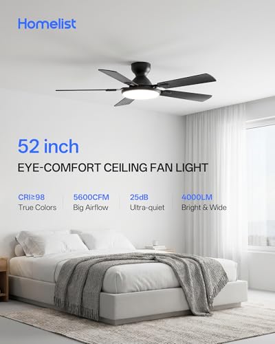 Ceiling Fans with Lights 52 Inch