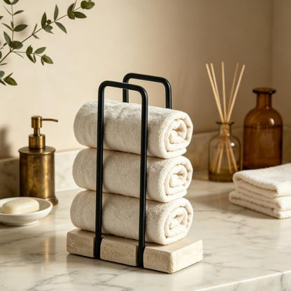 Travertine Texture Hand Towels Holder