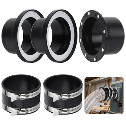 Magnetic Dust Collection Fittings for 4" Shop Vacuums Dust Hose