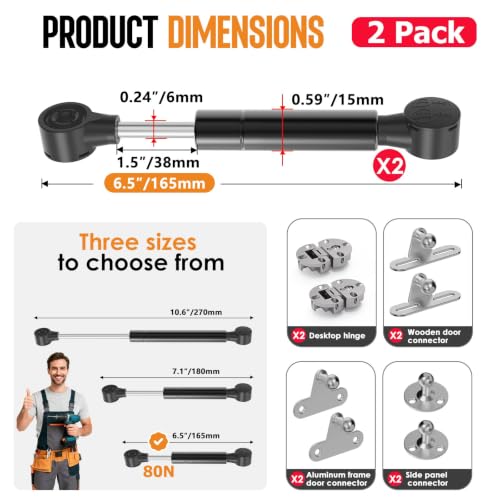 Drop Down Gas Struts