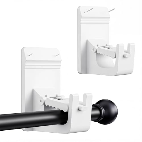 Universal Heavy Duty Curtain Rod Brackets