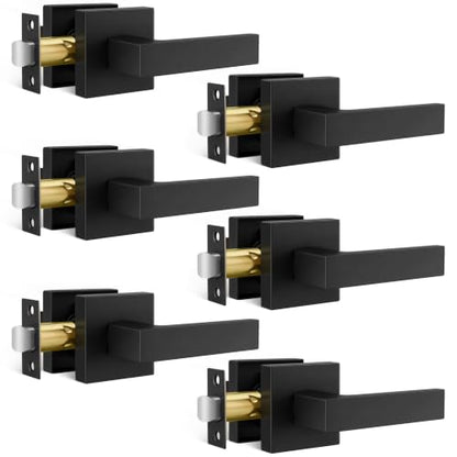 Matte Black Passage Door Handles Interior (Matte Black)