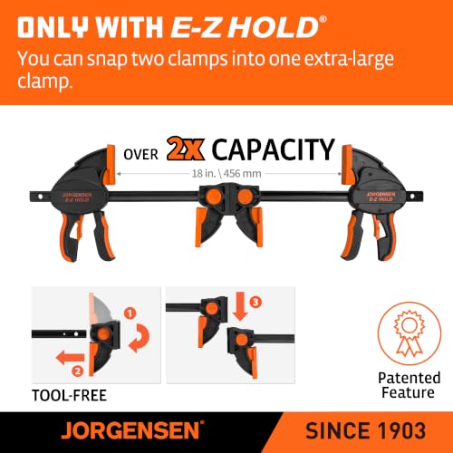 E Z HOLD 2PK Heavy Duty Expandable Clamp