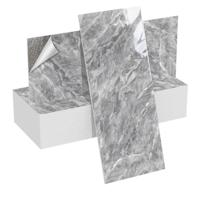 1 Pack Peel and Stick Marble Foam Wall Sticker