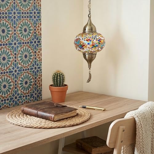 Turkish Moroccan Mosaic Pendant Light