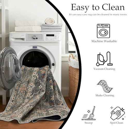 Washable Area Rug 10×14 for Living Room (Camel / 10' x 14' (Rectangular))