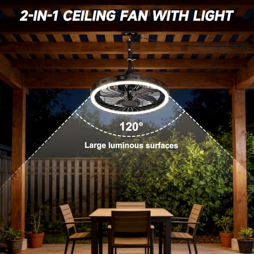 20" IP65 Waterproof Outdoor Ceiling Fan