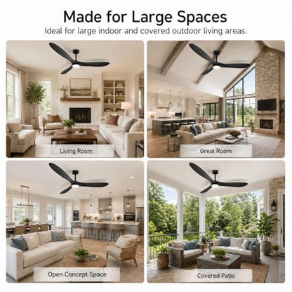 Modern Propeller Ceiling Fan with Light