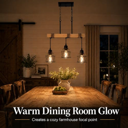 3 Light Farmhouse Kitchen Island Lighting (3-Light)