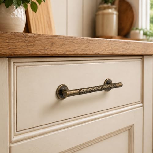 Hardware 10 Pack Cabinet Handles Honeycomb Texture Handle Cupboard Pulls Kitchen Drawers Pull Antique Brass