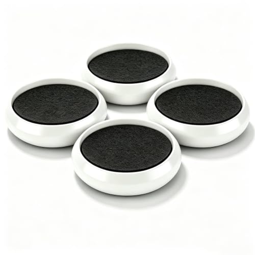 Piano Caster Cups (White / 4 Pack)