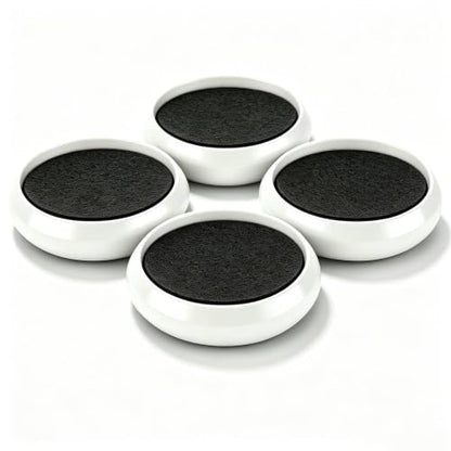 Piano Caster Cups (White / 4 Pack)