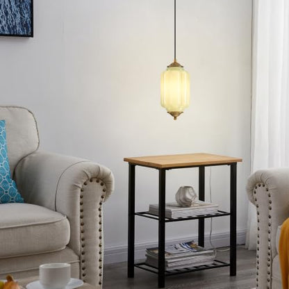 Vintage Glass Pendant Light