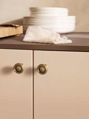 6 Pack Zinc Alloy Cabinet Knobs Solid Hardware