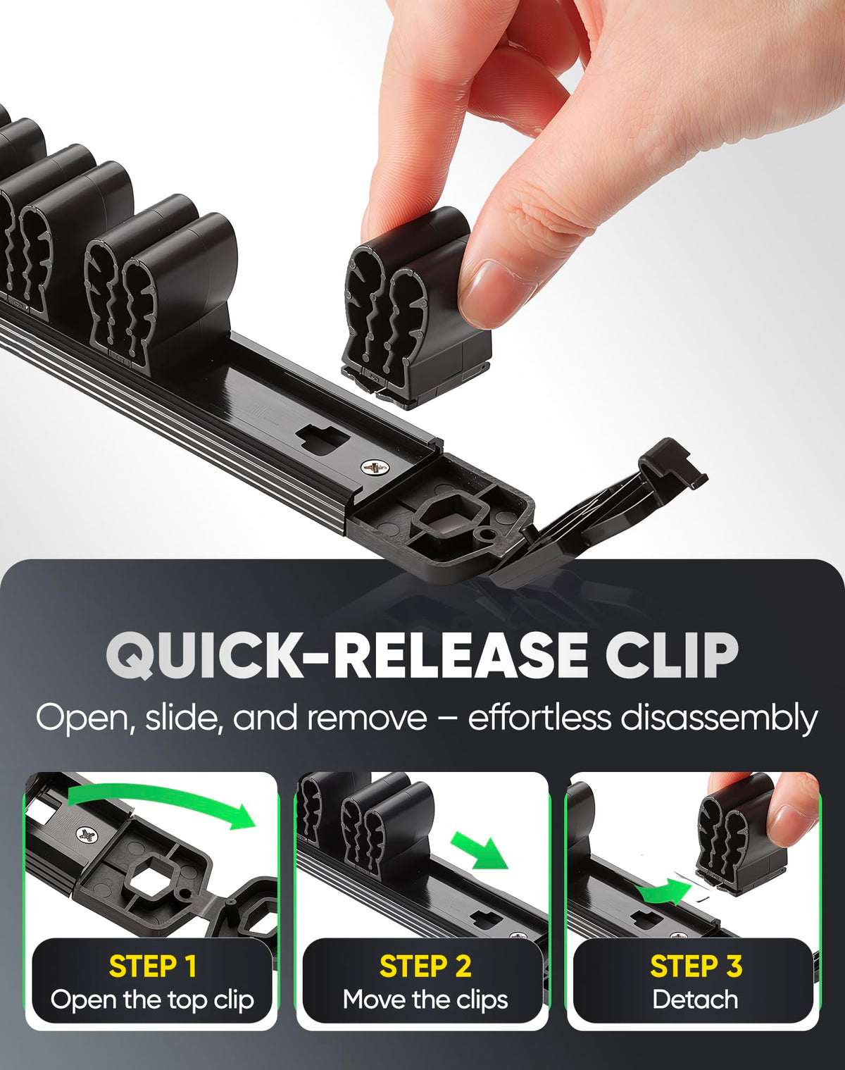 Magnetic Screwdriver Organizer 36 (Black)
