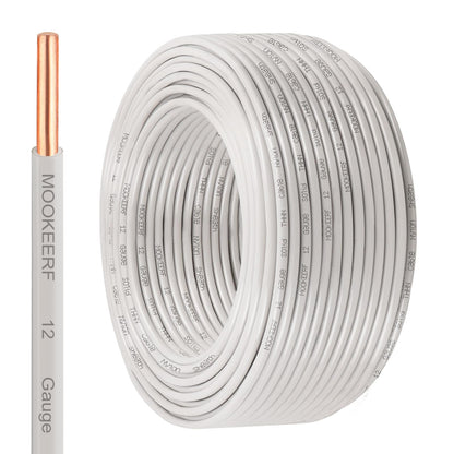 THHN Wire 12 Gauge 200FT (12 Gauge 200FT / White)