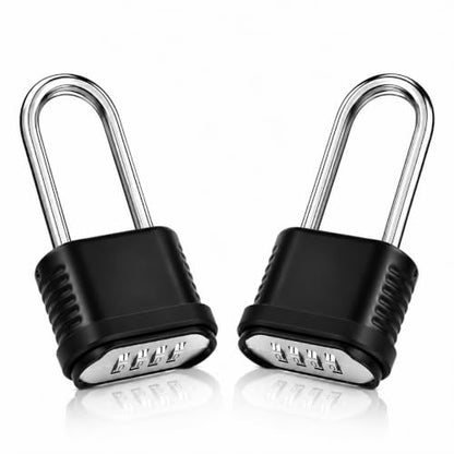 2 Pack 4.13 Inch Long Shackle Combination Lock