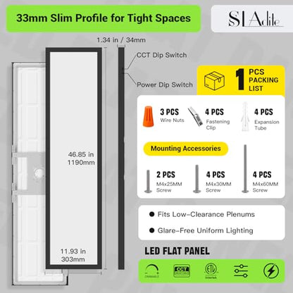 1x4 LED Flat Panel Light