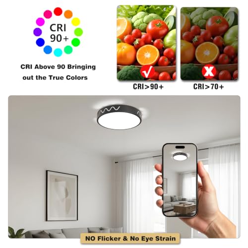 Modern Flush Mount LED Ceiling Light Fixture