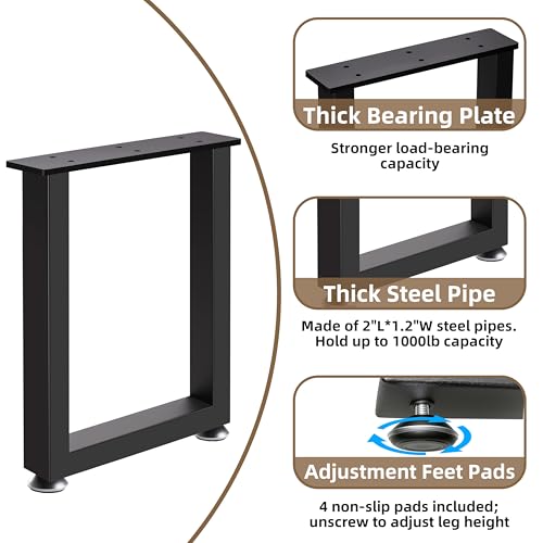 36 in Metal Bar Table Legs Desk Legs Coffee Table Legs Bench Legs