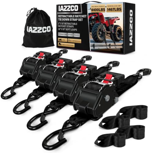 Retractable Ratchet Straps Heavy Duty