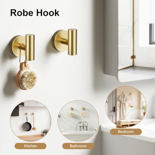 Brushed Gold Bathroom Accessories Set