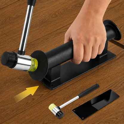 Floor Gap Fixer Tool with Rubber Mallet Hammer for Laminate