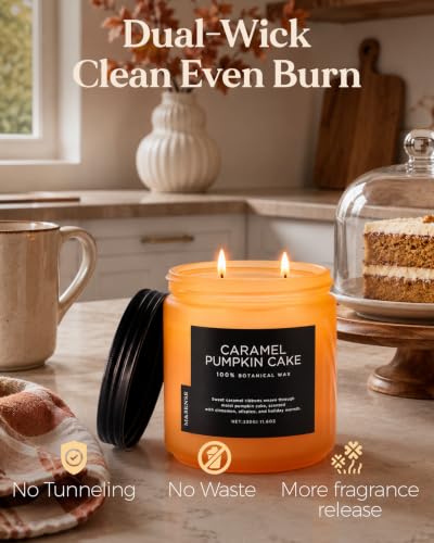 Caramel Pumpkin Cake Fall Candle 11.6Oz 70H Non (Medium Jar / CaramelPumpkinCake)