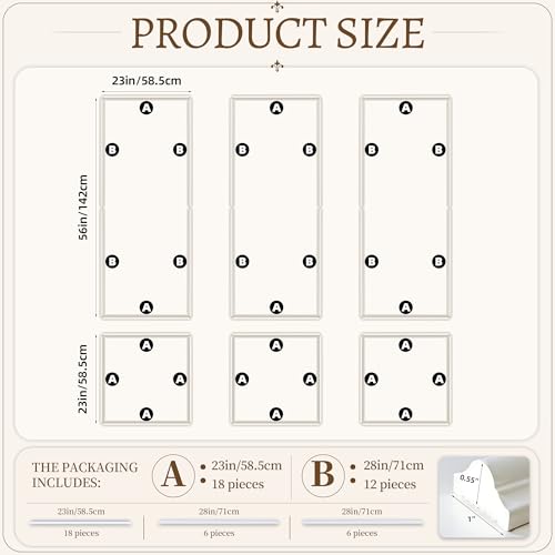 Peel and Stick Wall Molding Kit