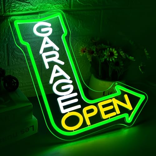 Dad's Garage Neon Sign for Wall Decor Garage LED Sign for Car Barn Workshop Birthday Gifts for Men