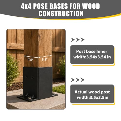 Post Base for Wood Post