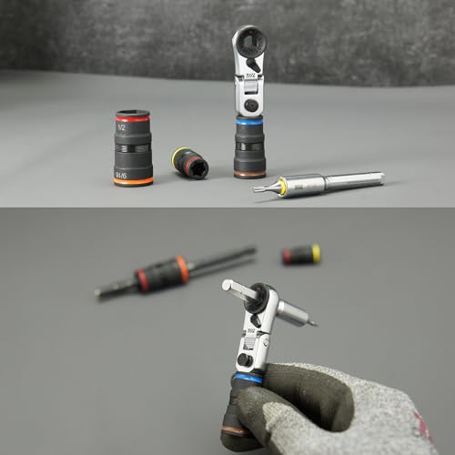 EDC Flex Head Ratchet Wrench with T