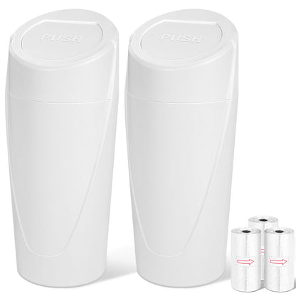 Car Trash Can (White / Round)