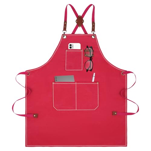 Aprons For Women Men With Large Pockets