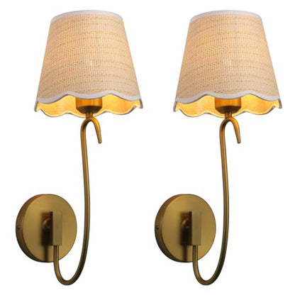 Hardwired Wall Sconces Set of 2