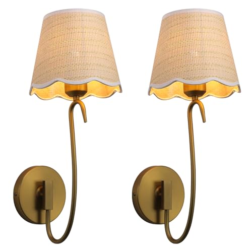 Hardwired Wall Sconces Set of 2