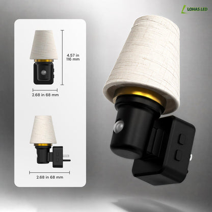 Night Lights Plug into Wall (Round Platform-3CCT / 2 Pack)