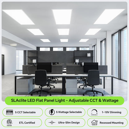4 Pack 2x4 LED Flat Panel Light 50 (2x4FT 4Pack / 2x4FT 4PACK)