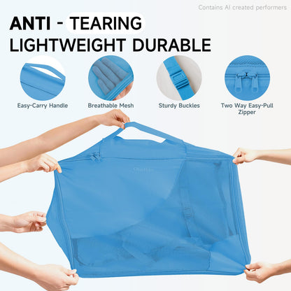 Packing Cubes for Travel (20 Azure Blue)