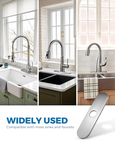 10.2 Inch Faucet Deck Plate (Brushed Nickel)