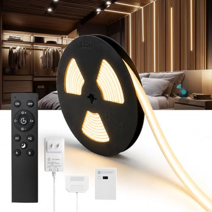 16.4ft 24V Silicone Recessed LED Strip for Wood Slat Wall Panels