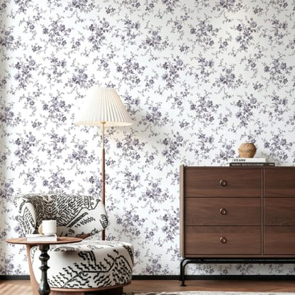Floral Peel and Stick Wallpaper Vintage Floral Contact Paper