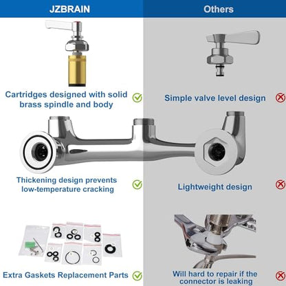Commercial Faucet with Sprayer for Kitchen Staff