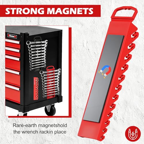 Magnetic Wrench Organizer Set & 1