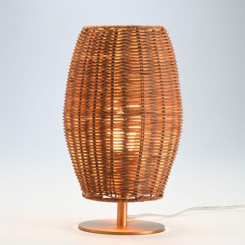 Boho Style Rattan Table Lamp
