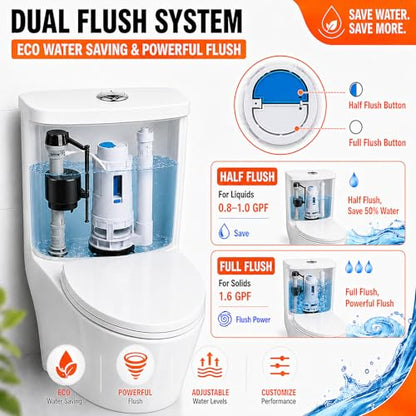 3 Inch Dual Flush Valve Replacement Kit for One
