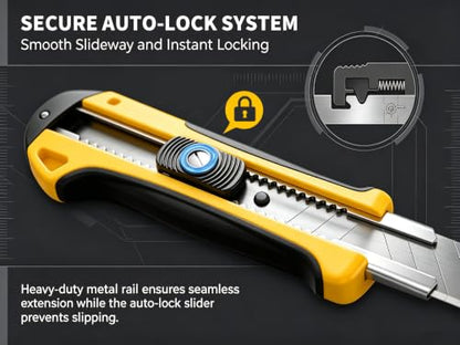 Heavy Duty Utility Knife with Auto